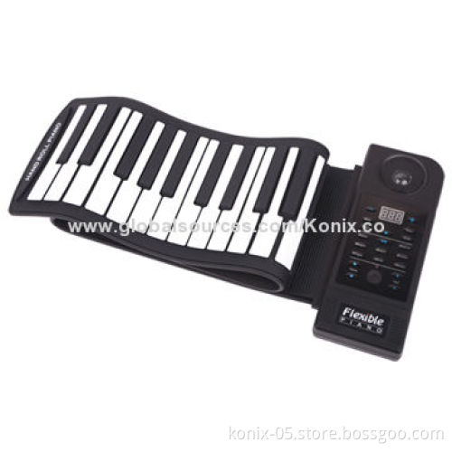 China supplier provide new 61 keys roll up pianos with piano keyboard